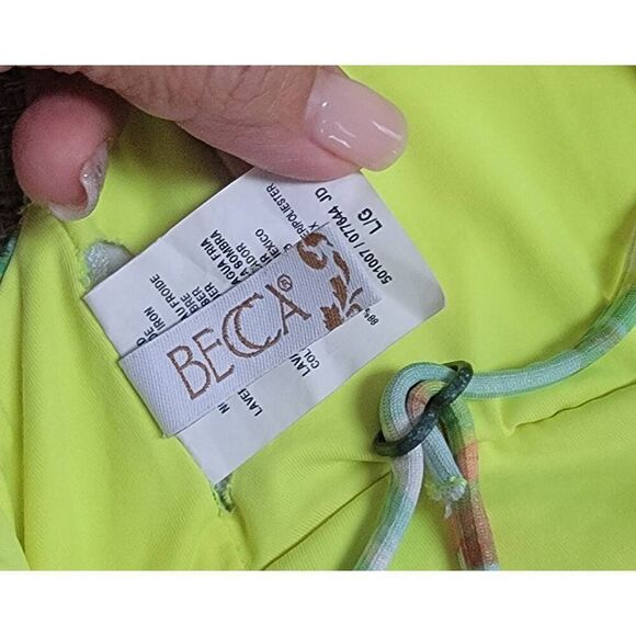 Becca Floral Onepiece Swimsuit L - Picture 7 of 8